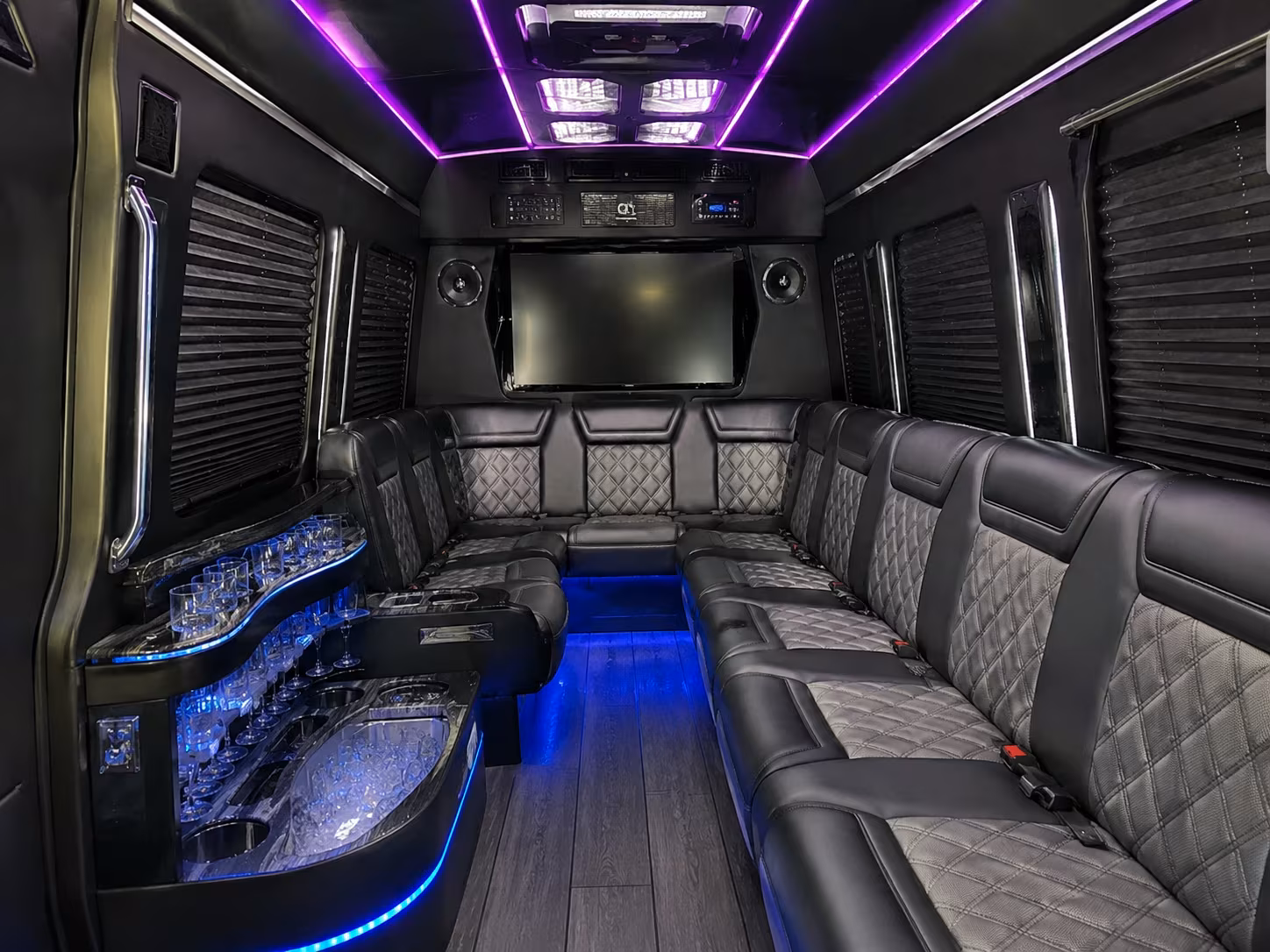 brownsville sprinter limousine interior